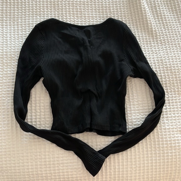 Cropped button Henley - Picture 3 of 3